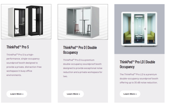 PackSound Office Phone Booth