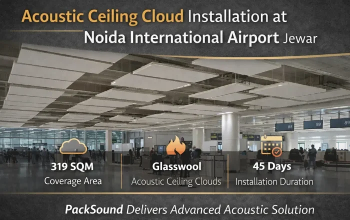 Acoustic Ceiling Cloud Installation at Noida International Airport