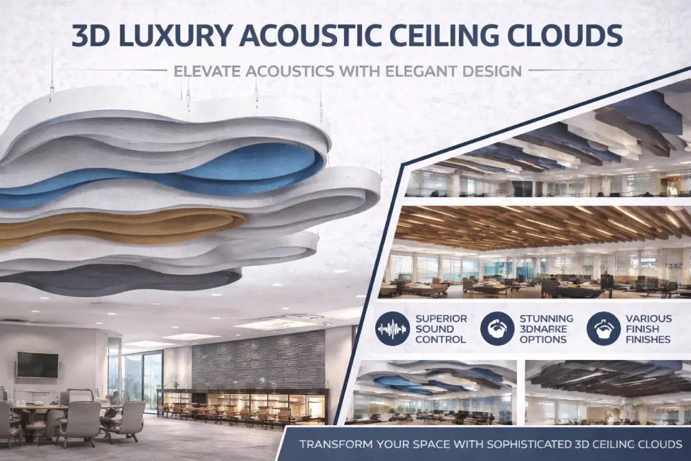 3D Luxury Acoustic Ceiling Clouds