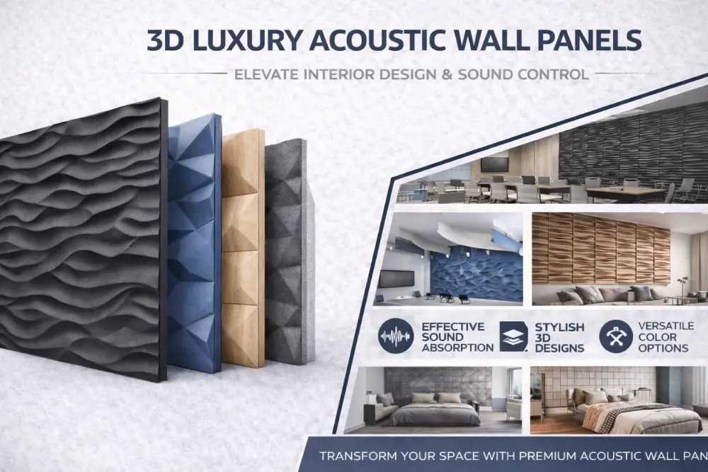 3D Luxury Acoustic Wall Panels