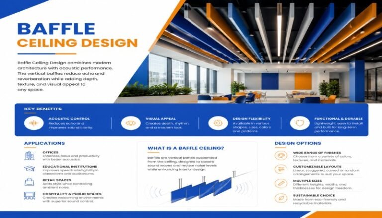 Acoustic Baffle Ceiling Design