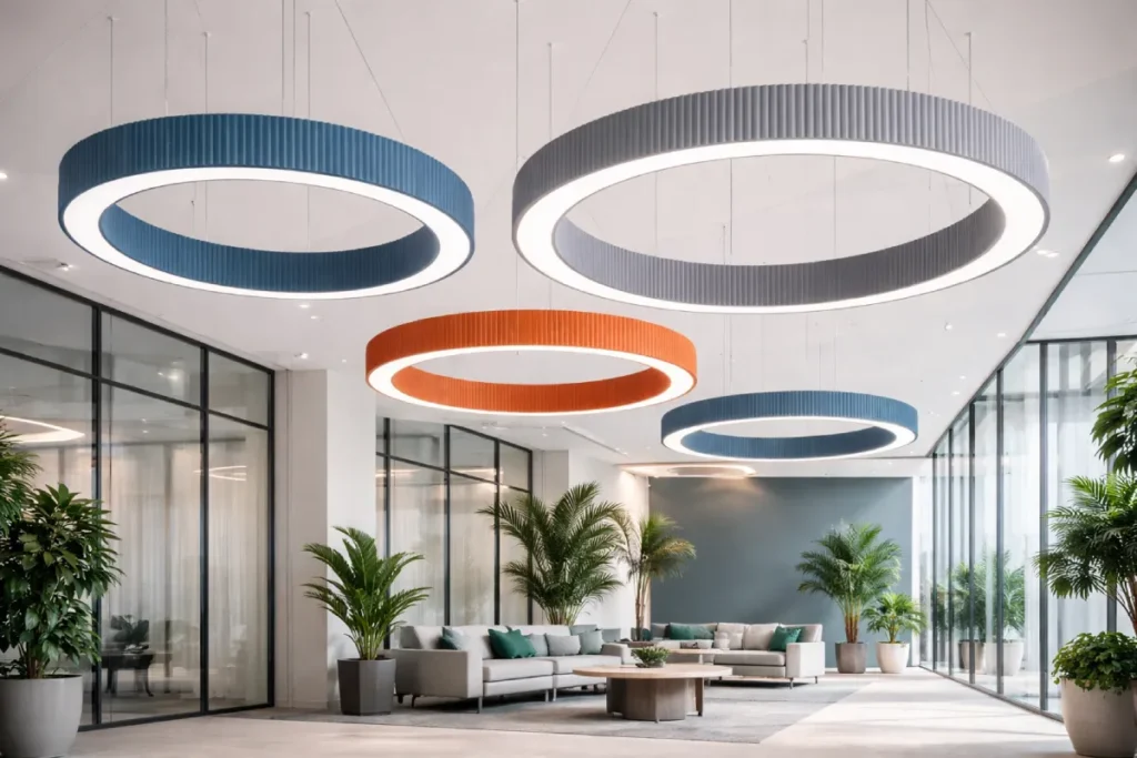 Auraluxe™ EchoGlow Acoustic Ceiling Lights