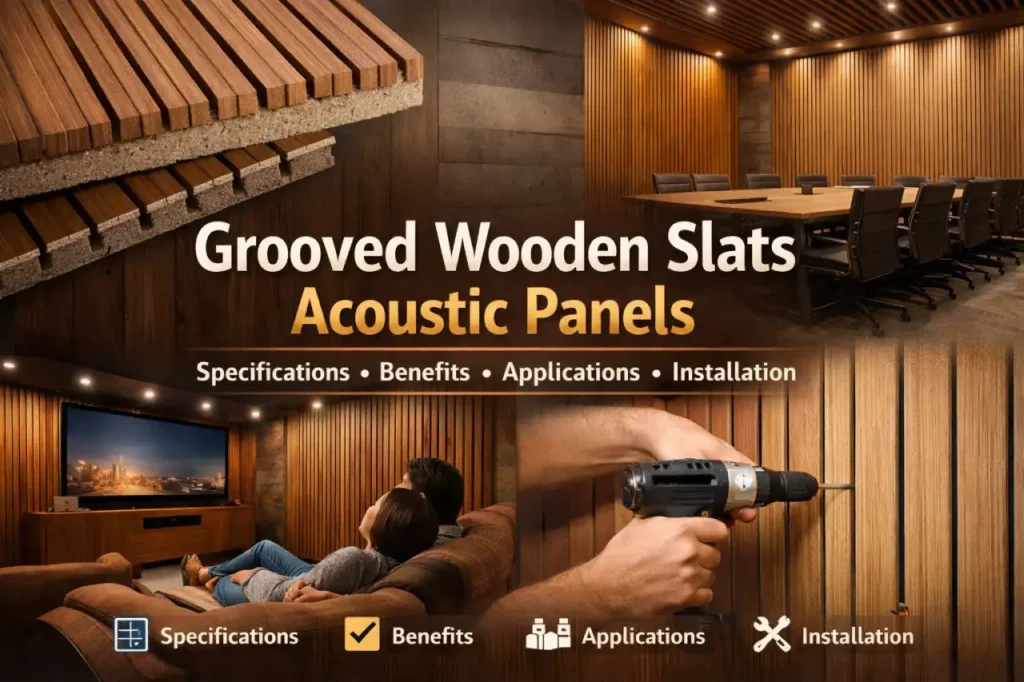 Grooved Wooden Slats