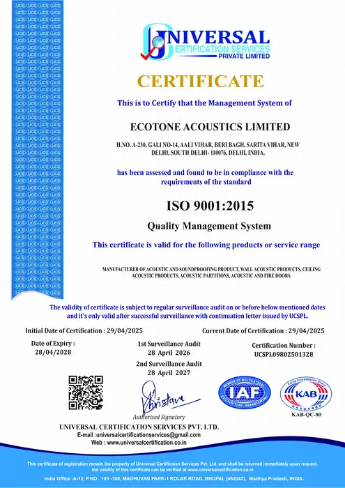 259-1328 ECOTONE ACOUSTICS LIMITED