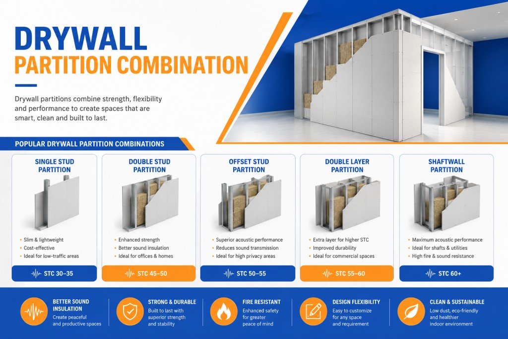 Drywall Partition Combination