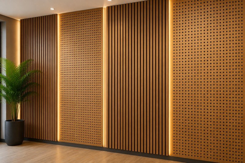 Wooden Acoustic Panels (Slat & Perforated)