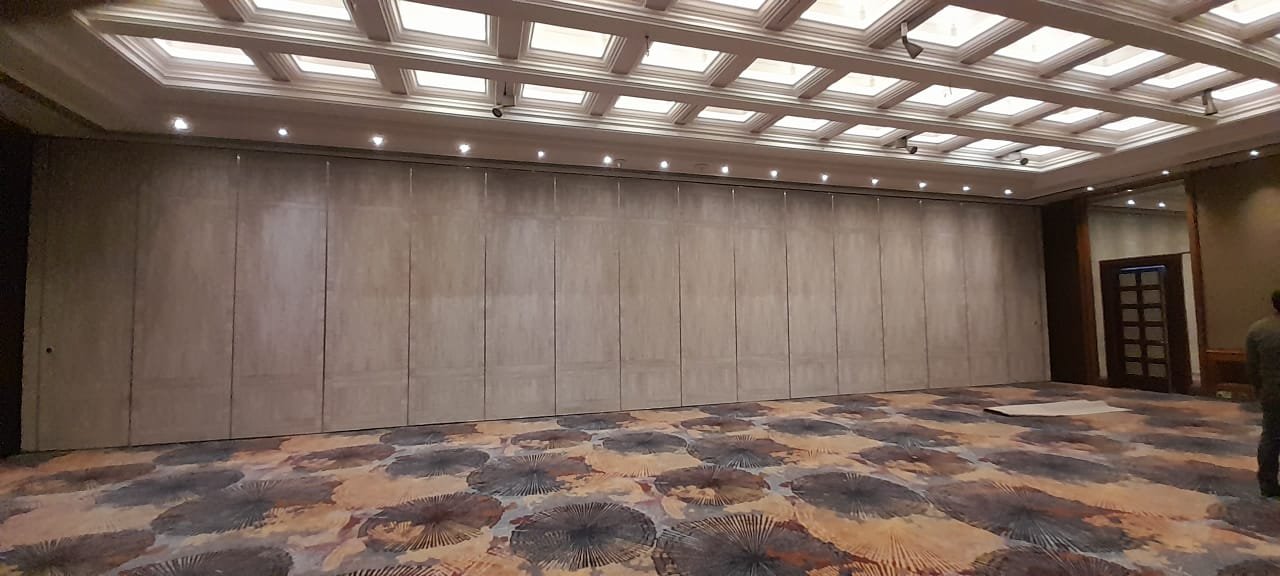 AcoFascia™ acoustic sliding partition installed at Hyatt, Goa
