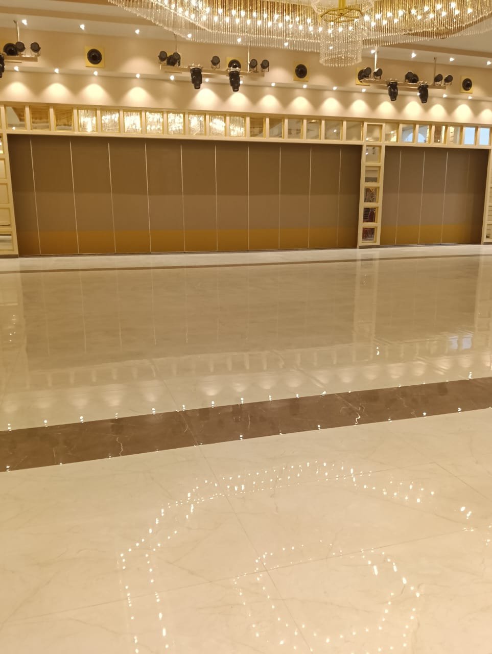 5m acoustic sliding partition at Suyash Banquets, Basti
