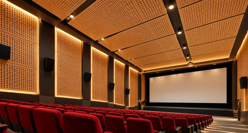 Perforated Acoustic Panels for Cinema Halls & Multiplexes