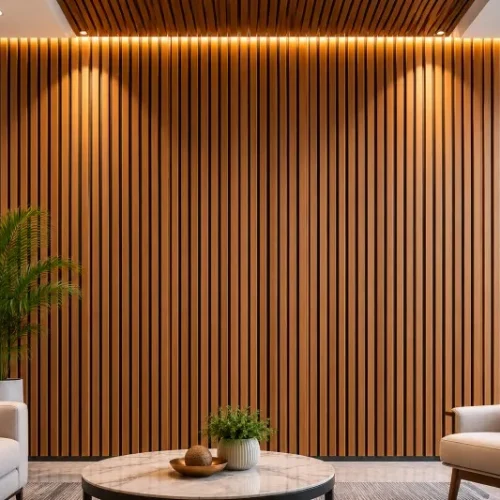 Grooved Wooden Slats