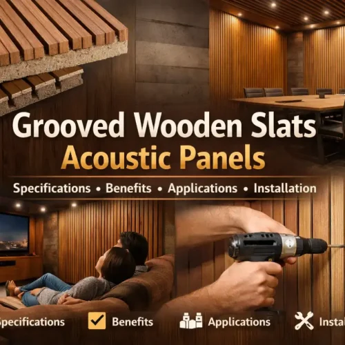 Grooved Wooden Slats