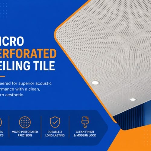 Micro-perforated ceiling tile