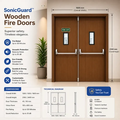SonicGuard™ Wooden Acoustic Doors